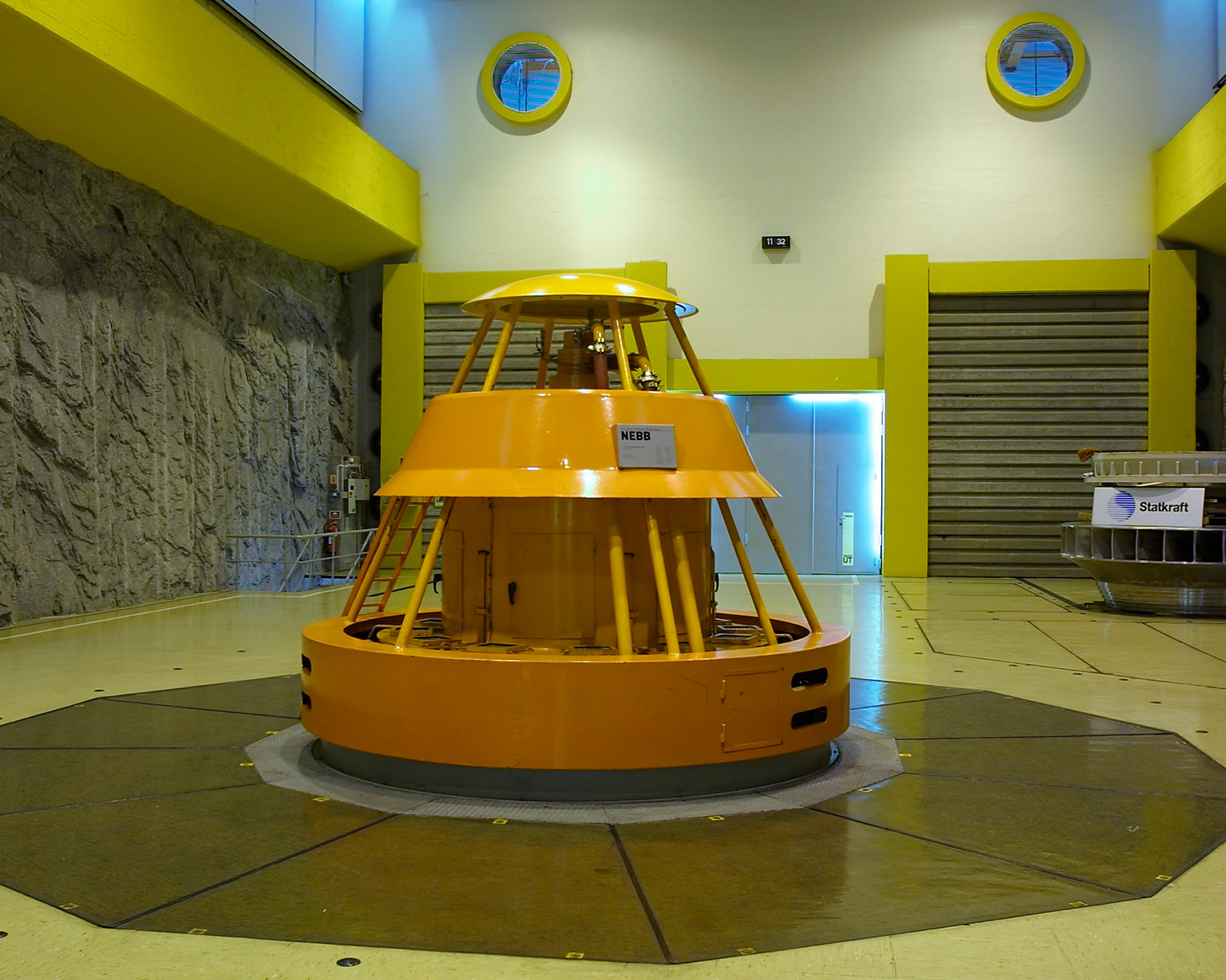 Top of a generating unit at Oksla power plant.