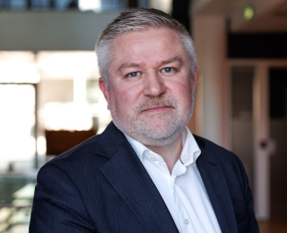 Man looking in to camera